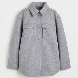 H&M Gray Button-Up Jacket